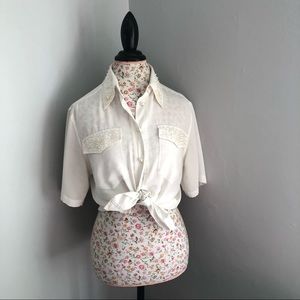 Vintage Blouse with Beaded Details